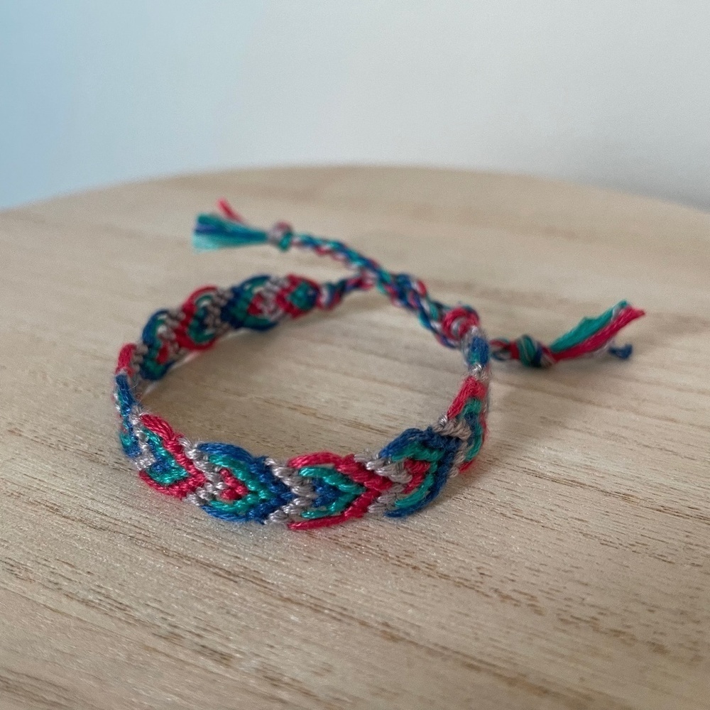 Jeweled Colors Woven Bracelet